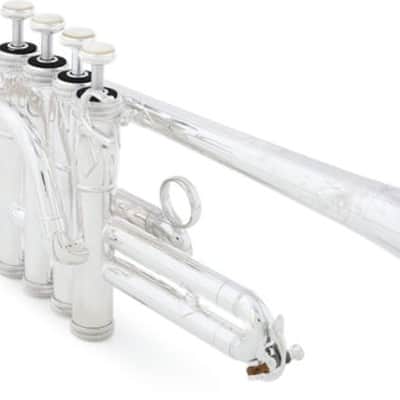 S.E. Shires TRQ9S Q Series Piccolo Trumpet - Silver Plated image 2