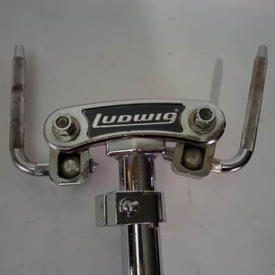 Ludwig Double Tom Drum Stand Holder Mounts Arm Posts Hercules Vintage Blue/Olive image 2