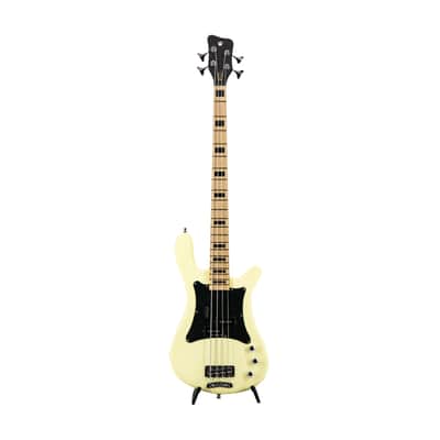 Warwick RockBass Artist Line Adam Clayton Signature Bass, Creme White High Polish, RBG55851XXXX image 1