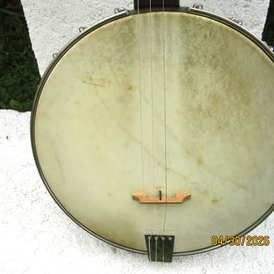 Washburn Model C Tenor Banjo, 1920's, 17 Fret, 11 3/4" Head, Tone Ring, Kershner Tailpiece, Case image 10