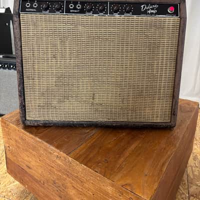 Fender Deluxe 6G3 Brownface 20-Watt 1x12" Guitar Combo 1961 - 1963 - Brown image 3
