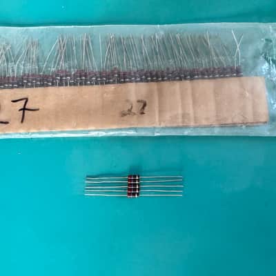 NOS 5x 27ohm 0.5W 1/2W 10% CARBON COMPOSITE COMP RESISTORS FOR TUBE AMP HIFI AMPLIFIER image 4
