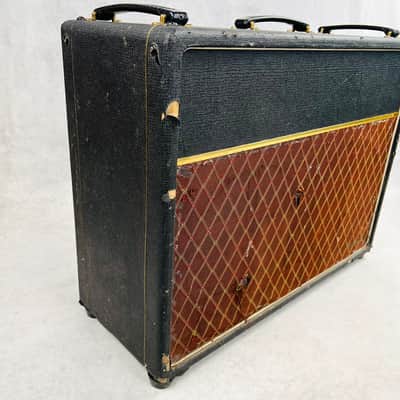 Vox AC15 Twin Bass 2x12" Combo Amplifier 1964 - Black image 6