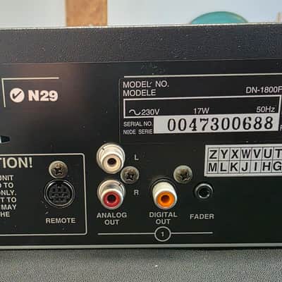 Denon DN-1800F Dual CD Player from UK Radio Station Broadcast Racked Rackmount Rack Mount Outboard 2 Two Channel image 5