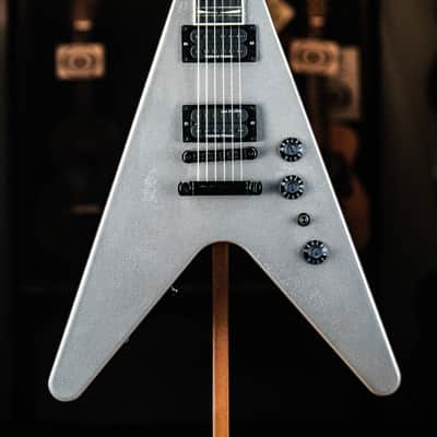 2022 Gibson Dave Mustaine Flying V EXP silver metallic image 1