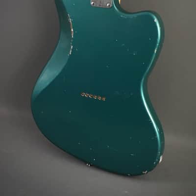 LEFTY! USA Boutique Custom Relic Sherwood Green Metallic Nitro Lacquer Jazzcaster Telemaster Guitar Left 7.2 lb HSC image 14