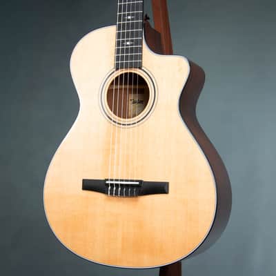 Taylor 312ce-N Grand Concert Classical Acoustic Electric Guitar - 1204136055 image 4