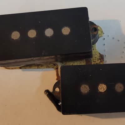 1971 Fender P Bass Precision Bass pickup with shield, covers image 2