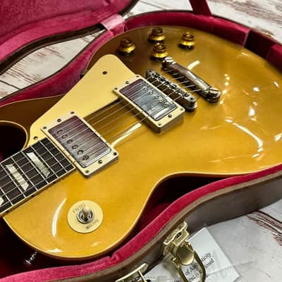 Gibson 1957 Les Paul Custom Shop VOS Gold Top New Unplayed Auth Dlr 8lbs 6oz #623 image 4