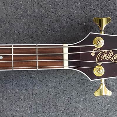 Takamine GB72CE BSB G Series Jumbo Cutaway Acoustic/Electric Bass 2010s - Gloss Brown Sunburst with Flame Maple Back and Sides image 5
