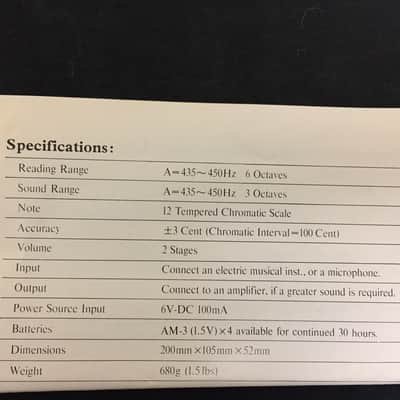 Korg Tuning Standard WT-10A Strobe Tone Generator 70's Bild 8