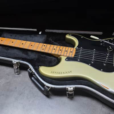 1979 Fender Stratocaster 25th Anniversary Porsche Inca Silver over Huffy Olympic White Relic Vintage 70s American USA Strat Electric Guitar Special Limited Edition Model FSR Heavy Road Worn Aged image 11