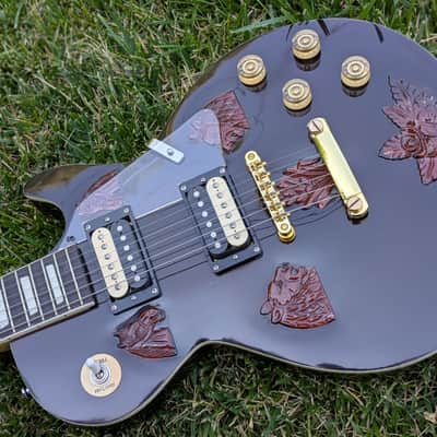 The "Imperial" Custom: Hand-Carved Braganza Single-Cut Electric Guitar. One-of-a-Kind image 3