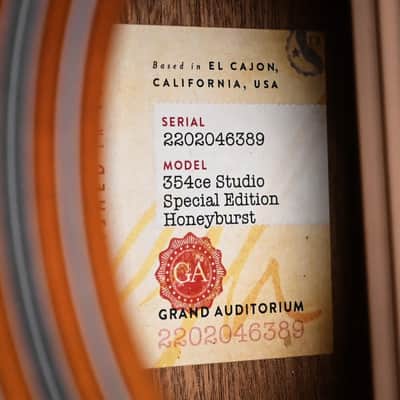 Taylor 354ce Studio Special Edition 12-String w/ Sitka Spruce Top & Sapele Back and Sides Acoustic/ Electric- Honeyburst 2026 (2202046389) image 14