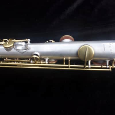 Martin Handcraft Phase III Soprano Sax - 1928 - Silver plated body, gold washed bell, gold plated keywork image 10
