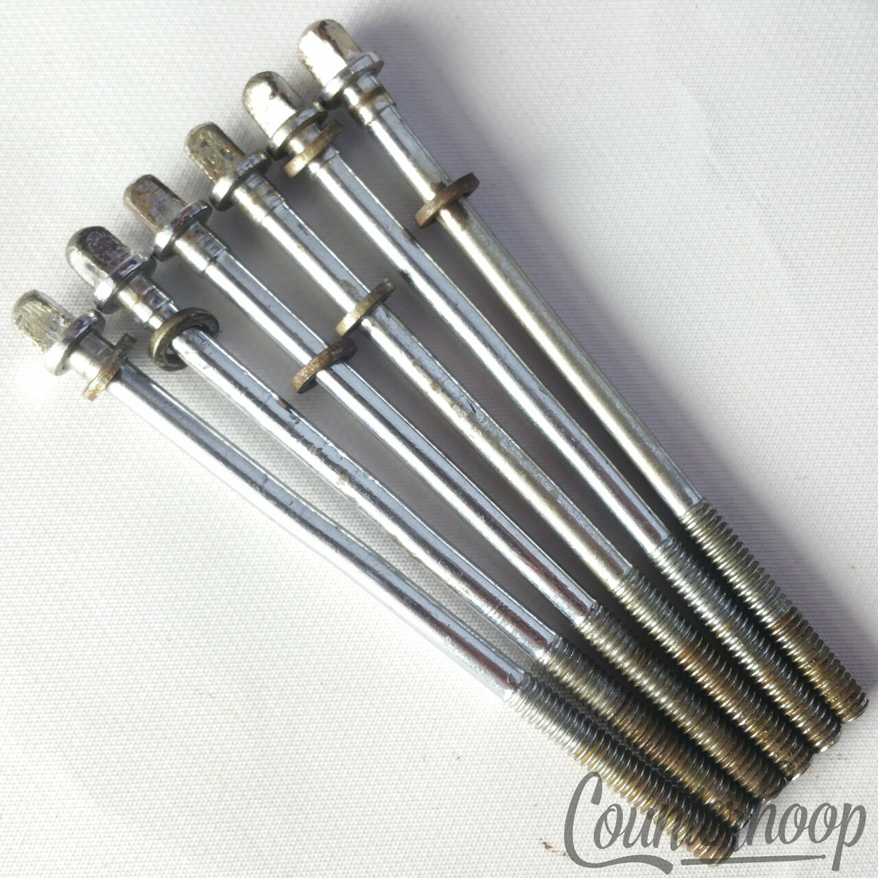 Slingerland 6x Tension T-Rods 4"Floor Tom/Stage Band Drum Chrome Vintage 50s-60s — main photograph