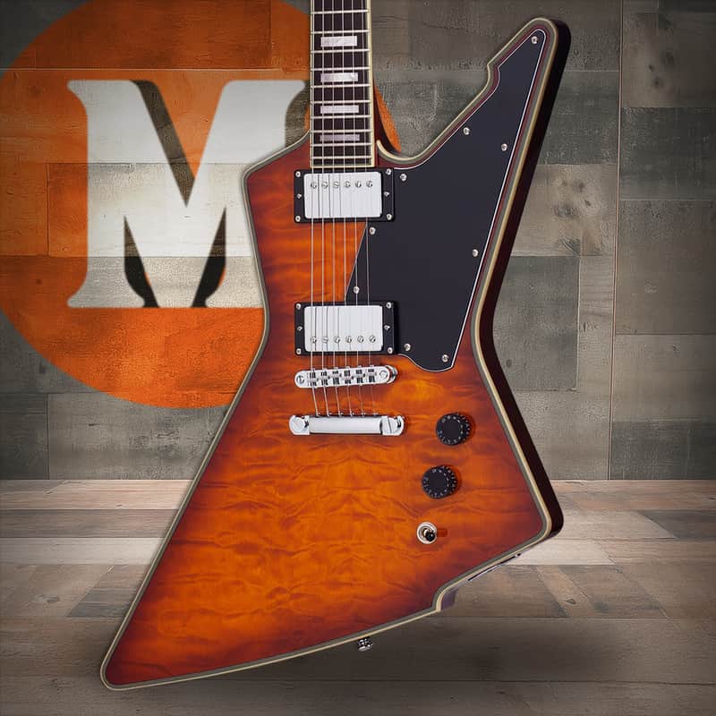 Schecter E-1 Custom Electric Guitar - Vintage Sunburst (3105) Bild 1