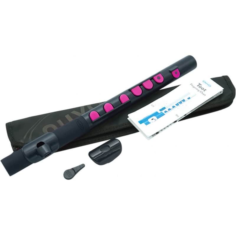 NUVO TooT 2.0 Black-Pink Polymer Querpfeife inkl. Platte Griffbild Hülle image 1