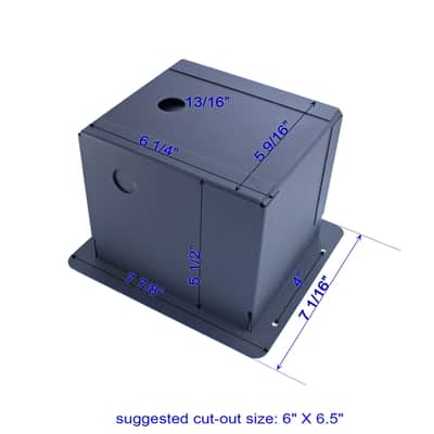 Recessed Floor stage box 6 XLR FEMALE image 2