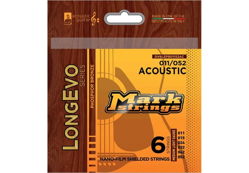 Markbass DV6LEPB01152AC LongEvo Acoustic Phosphor Bronze 11-52 011 015 024 032 042 052 image 1