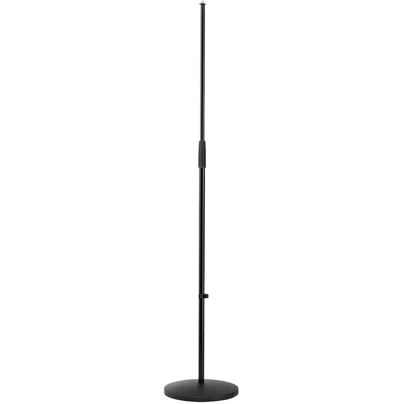 - König & Meyer 26010.500.55 - Microphone Stand - Round Base Adjustable Height - Professional Grade - German Made - Black image 1