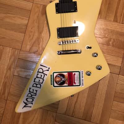 Gibson Explorer 1984 James Hetfield "More Beer" 1985 Aged Vintage White image 3