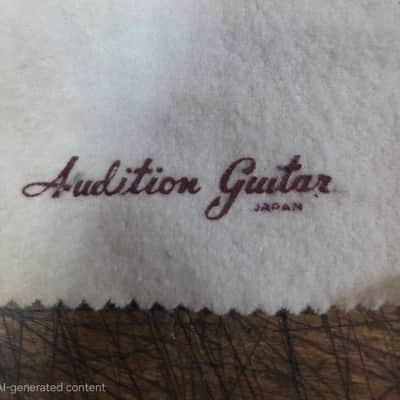 Vintage RARE 1964 Audition Kawai Guitar Polishing Cloth Case Candy image 2