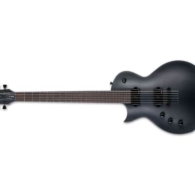 ESP LTD LEC1000 Baritone Left Handed - Charcoal Metallic Satin - B-Stock image 4