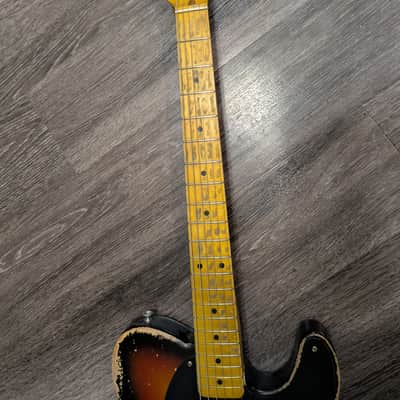 MJT Partscaster Telecaster Relic - 3-Tone Sunburst image 3