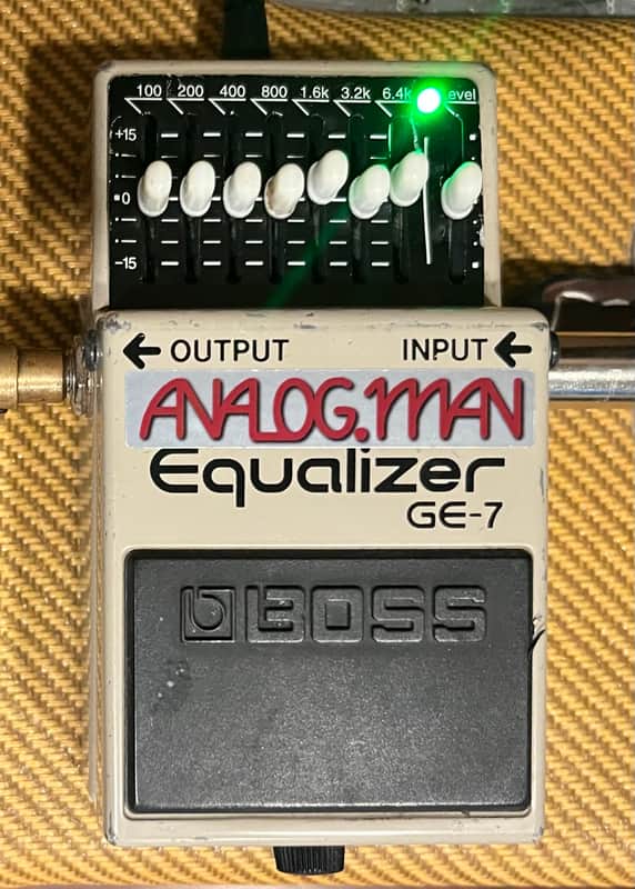 Analogman Pro Modded Boss GE-7 Equalizer w/ Green LED image 1