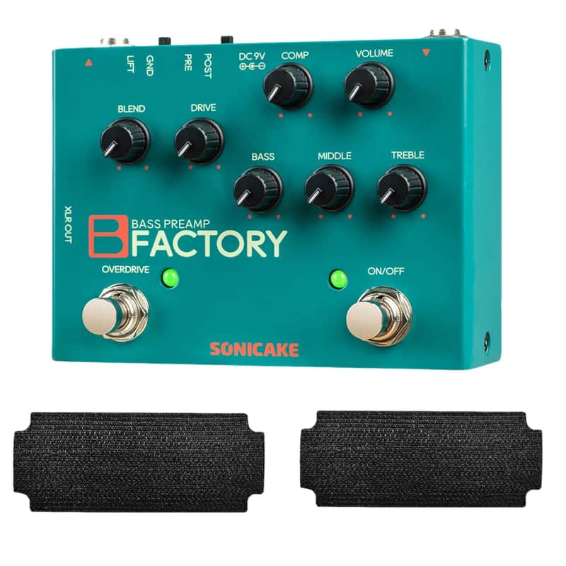 New SONICAKE B Factory Analog Bass Preamp Comp Overdrive 3-band EQ PRE/POST Pedals image 1