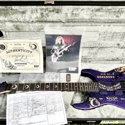 ESP Custom Shop Ouija Red Sparkle & Purple Sparkle Set with Matching Serial# 16 image 3