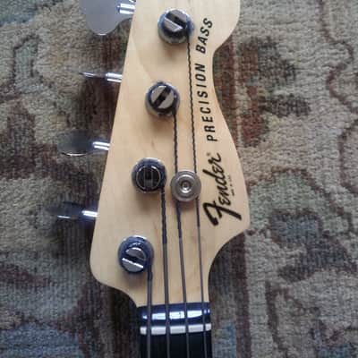 Fender Precision Bass 2001 - Fiesta Red over Sunburst image 10