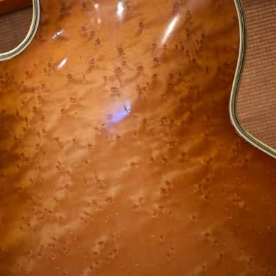 Vintage 1958 Hofner Committee Acoustic Birds Eye Maple Archtop Guitar w/ Case image 13