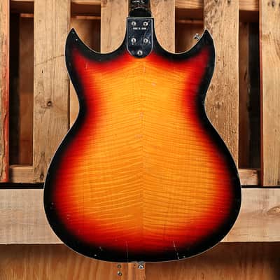 Imperial Hollowbody Electric Guitar w/'Bigsby JAPAN 1960's Burst image 3