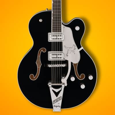 Gretsch Falcon Hollow Body Electric Guitar with Ebony Fingerboard Black image 7