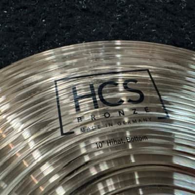 Meinl 10" HCS Bronze Hi-Hat Cymbals (Pair) 2020 - Present - Brilliant image 5