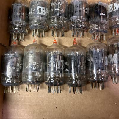 G.E ONE (1) 5965A dual triode tNOS AT1000 TESTED Balanced! PI Vacuum Tube T4 cleartop IBM selected red tip 12AV7 1961-1975 image 3