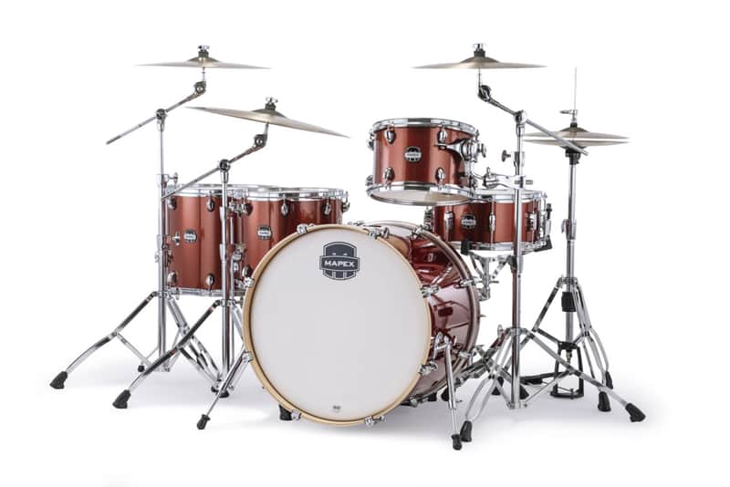 Mapex Mars Birch 5-Piece Crossover Shell Pack - Blood Orange Sparkle