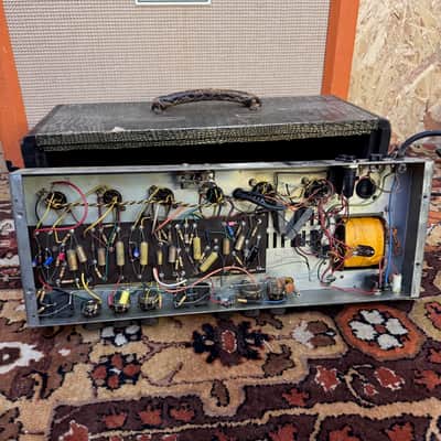 Vintage 1964 Selmer Truvoice Bassmaster 50 Croc Skin Valve Amplifier Head *1960s* image 20