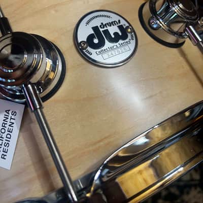 DW 6.5" X 14" Collector's Series SSC Maple Shell Snare Drum  - Natural Satin Oil w/ Chrome Hardware image 2