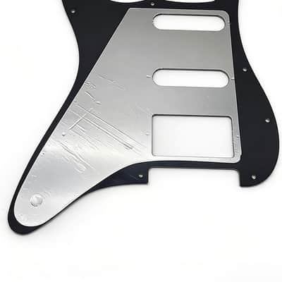 Electric Guitar Standard Stratocaster SSH Pickguard Start Pickguard Scratch Plate for Fender USA/Mexican Model Style 11-Hole (Black Pearl) image 3