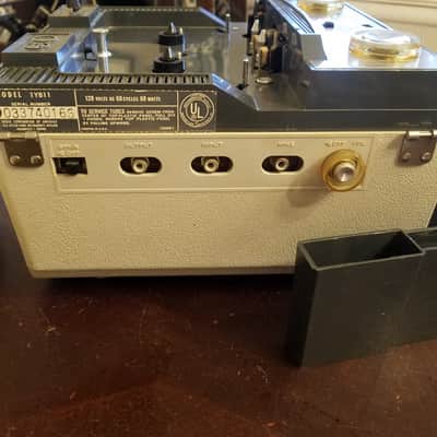 RCA Cartridge early cassette Magazine loaded Magnetic Sound Tape recorder 1YB11 tube  1963 - beige plastic image 13