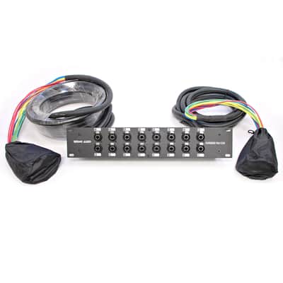 16 Channel XLR TRS Combo Splitter Snake Cable - 15' and 30' XLR trunks - Rack image 4