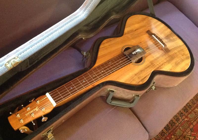 Iseman Weissenborn  2016 Natural,  all solid fallen and highly figured Koa image 1