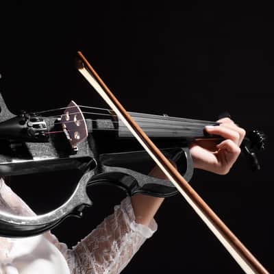 Cxxss 4/4 Violin Electric Violin(right hand)Black-US image 6