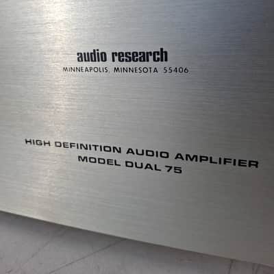 Rare Audio Research D75, Monster Power Tube Amp, All Vintage Tubes, As Monoblock 150 Watts, Superb, $2750 Shipped image 2