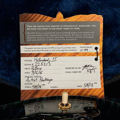 PRS Guitars Hollowbody II - Artist Package 2016 Slate Blue image 4