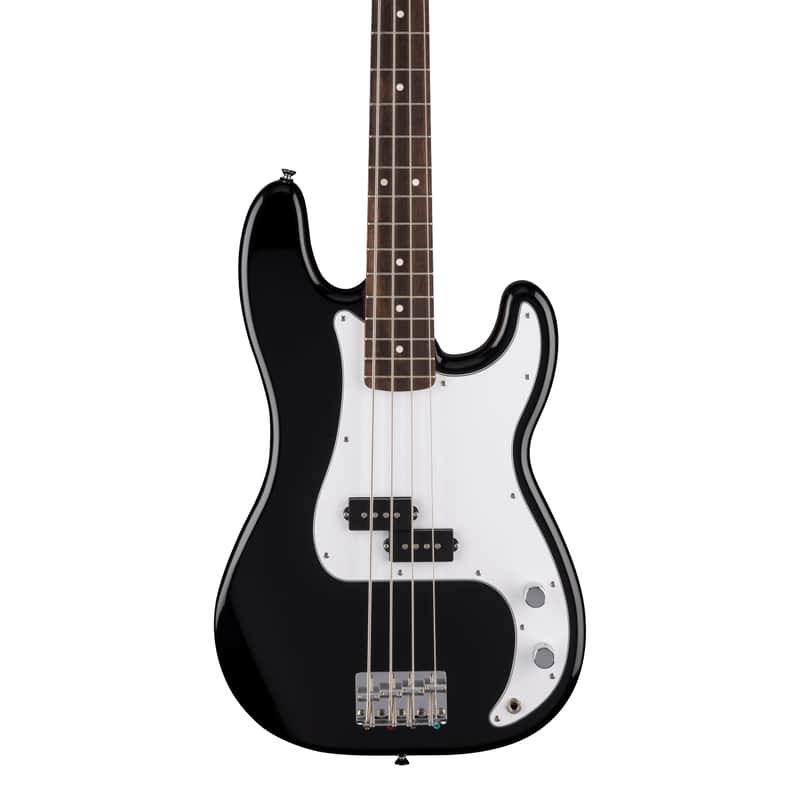 Fender Standard Precision Bass White Pickguard Black image 1