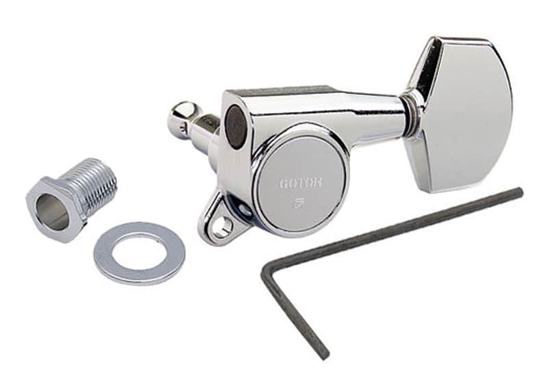 Gotoh 3x3 A Side Machine Heads, Chrome image 1